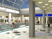 Two quick renderings for a shopping mall