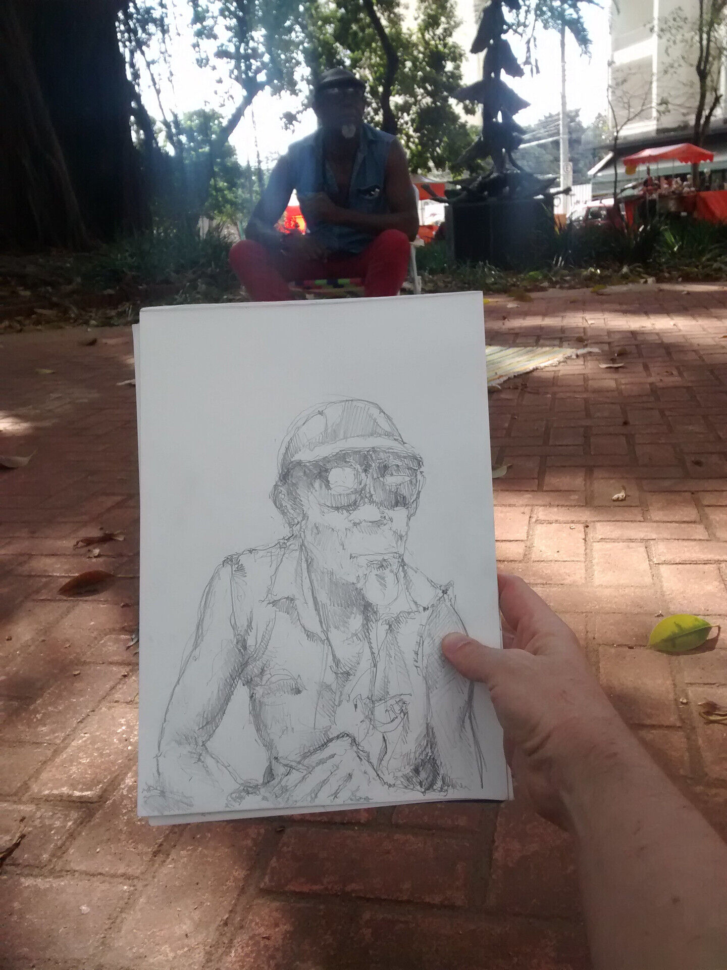 Watercolor drawing of the college