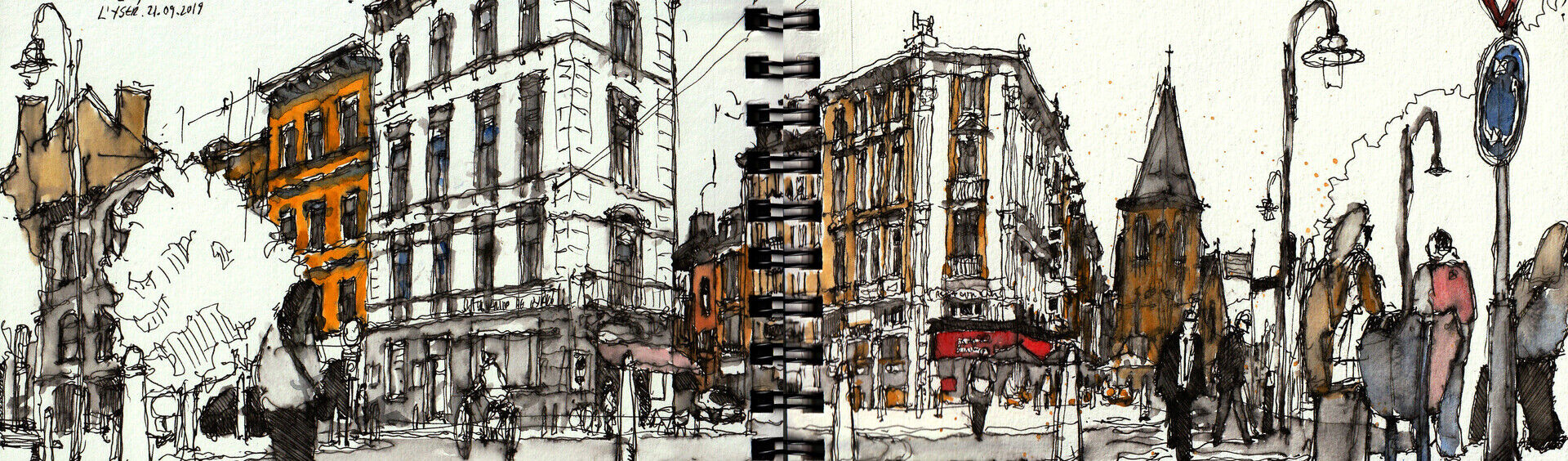 sketch of place de l'yser