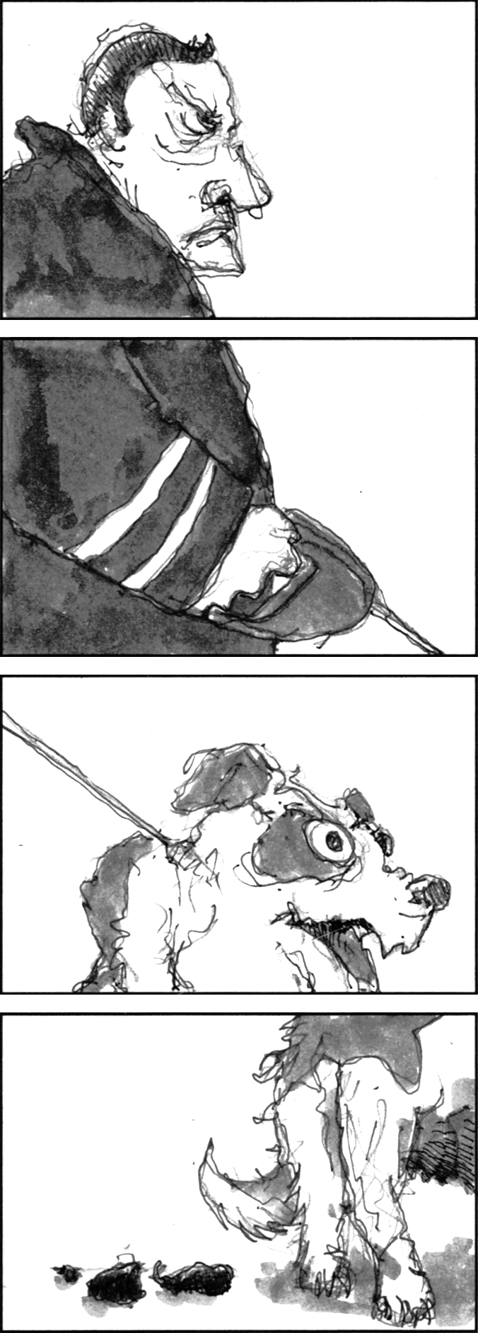 a 4-cases vertical strip