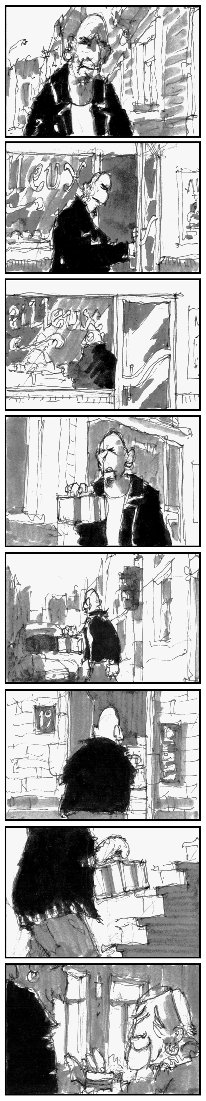 a 4-cases vertical strip